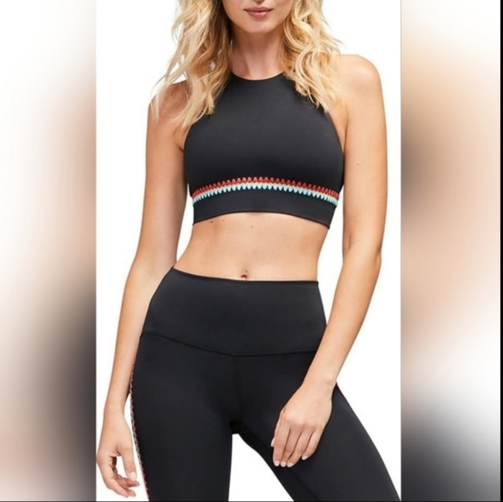 NWT! Wildfox Navy Crochet Women's Athleisure/Yoga Fitness Bra Size Small